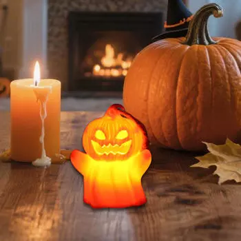 Настольный тыквенный фонарь для праздничного освещения в гостиной и на крыльце Style C