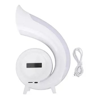 Настольный умный динамик с подсветкой Динамическая ночная настольная лампа Будильник с подсветкой RGB