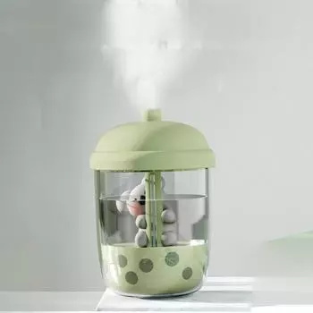 Настольный USB-увлажнитель воздуха Koala с большим объемом и производительностью тумана зелёный