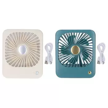 Настольный USB-вентилятор Многофункциональный минималистичный 3-скоростной регулируемый небольшой настольный вентилятор с сильным ветром для дома Beige
