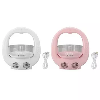Настольный увлажнитель, многофункциональный инновационный дизайн аквариума, диффузор для ароматерапии с Bluetooth Pink