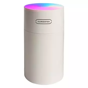Настольный увлажнитель воздуха Автомобильный увлажнитель воздуха Ультразвуковой увлажнитель с отрицательными ионами USB Радужный светодиодный светильник Спальня Комната Противопылевое средство для детей