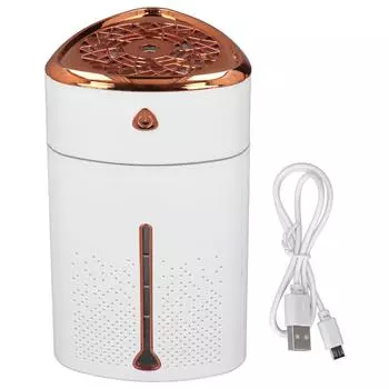 Настольный увлажнитель воздуха, белый, 1000 мл, USB-интерфейс, цветной светодиодный светильник, сенсорное управление, небольшой увлажнитель для дома
