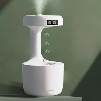 Настольный увлажнитель воздуха большой емкости с сухим мелкодисперсным туманом, настольный, с водяным охлаждением и высокой вибрацией, USB, для комфортного проживания, белый цвет. Этот продукт подходит только для