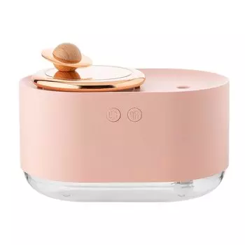 Настольный увлажнитель воздуха, новая модель, стильный вращающийся, звездное небо, ультразвуковой, маленький, ночной, питание и USB-час, совместимый с хлорноватистой кислотой, настольный, воздушная сушка