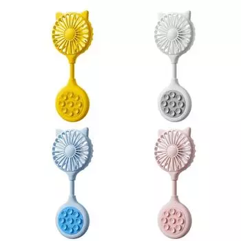 Настольный вентилятор USB-вентилятор Маленький карманный вентилятор Легкий вентилятор с присоской Тихий вентилятор розовый