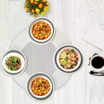 Настольный вращающийся поднос для обеденного стола Lazy Susan Turntable Party Entertainment Turntable Spinning Plate B