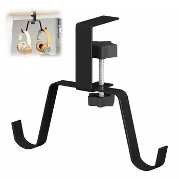 Настольный зажим для наушников TokTech Headphone Headphone Настольный зажим для наушников Подвешивает 2 наушников с одинаковой грузоподъемностью 10 кг в обоих местах Регулировка высоты Легко чёрный