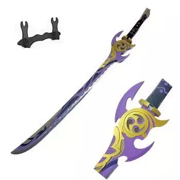 Настоящая бамбуковая катана | Высококачественный самурайский меч с тактическим клинком для костюмов и косплея | Включает дисплей Sta A