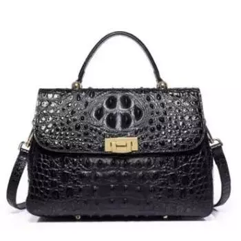 Настоящая кожа с рисунком под крокодила, стандартные модные женские сумки из натуральной кожи, роскошные дизайнерские женские сумки