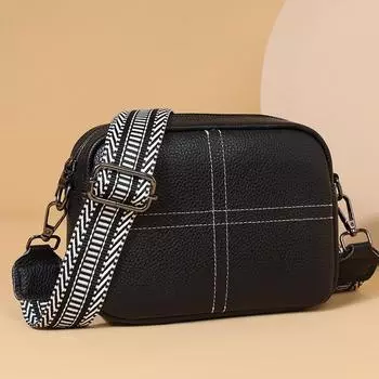 Настоящая кожаная сумка через плечо для женщин, высококачественные кожаные сумки, простой кошелек для телефона Zero