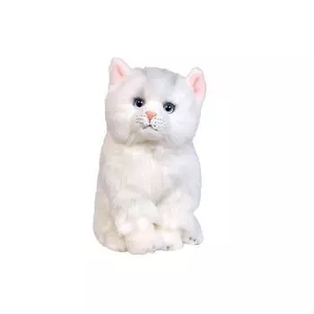 Настоящая кукла-кошка Персидская шиншилла, 24 см, белая, Популярные игрушки для корейских детей