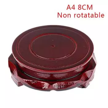 Настоящая твердая деревянная ваза с резьбой, основание для каменного Будды, цветочный горшок, деревянная ваза с резьбой A4