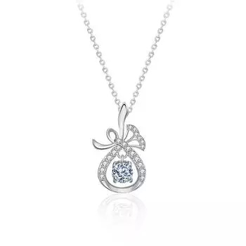 Настоящее ожерелье из настоящего муассанита 0,5 карата, высокое качество, ожерелье из стерлингового серебра 925 пробы для женщин, сверкающие свадебные украшения для невесты, подарок