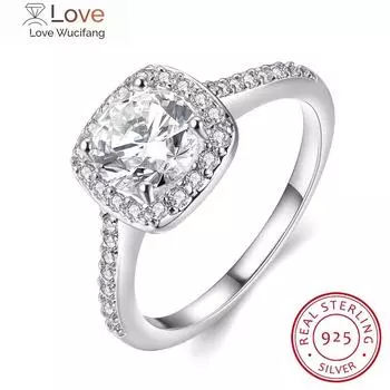 Настоящее паве кристаллы установка завод модная распродажа подлинное 925 серебряное кольцо на палец ювелирные изделия изысканные 8