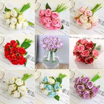 Настоящее прикосновение, шелк, сделай сам, свадебное украшение ручной работы, свадебный букет, искусственные цветы розы