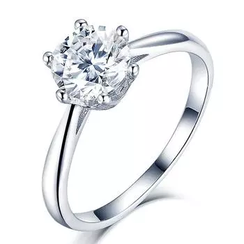 Настоящее серебро 925 пробы, кольцо с муассанитом цвета D, бриллиантовая огранка, тест пройден шесть когтей, кольца с муассанитом для женщин, ювелирные изделия 5