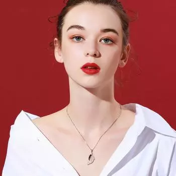 Настоящее серебро 925 пробы, ювелирные изделия, кристалл, дельфин, коробочка, цепочка, подвески и ожерелья для женщин, однотонное колье-колье из стерлингового серебра