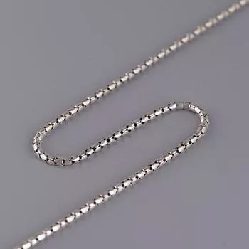 Настоящее твердое серебряное ожерелье S925 для женщин, модная цепочка для свитера толщиной 2 мм, модная темпераментная сумка, цепочка долины 40cm
