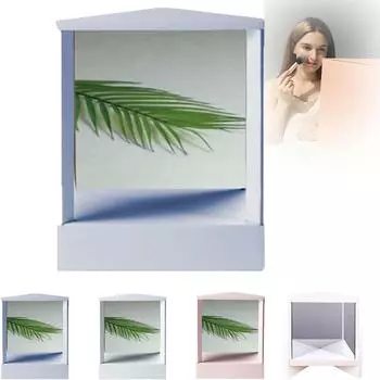 Настоящее зеркало для макияжа, прямоугольное настольное зеркало, нереверсивное зеркало, косметическое зеркало-подставка