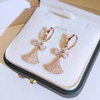 Настоящее золото 14 карат, серьги-капли Aros Mujer Oreja для женщин, юбилейный бриллиант, драгоценный камень Bizuteria, серебро 925, ювелирные изделия Orecchini белый