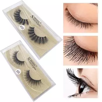 Настоящие 3D мягкие длинные натуральные ресницы для макияжа, толстые накладные ресницы