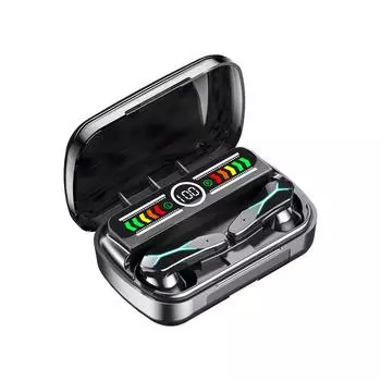 Настоящие беспроводные наушники Bluetooth 5.3 со светодиодным дисплеем, игровая гарнитура с сенсорным управлением, шумоподавляющие наушники и зарядный чехол емкостью 2000 мАч