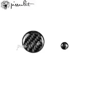 Настоящие детали из углеродного волокна, ручка регулировки громкости, отделка, подходит для Mazda 3, Mazda 6, CX-9, CX-5 16-2018, наклейки для салона автомобиля, аксессуары чёрный