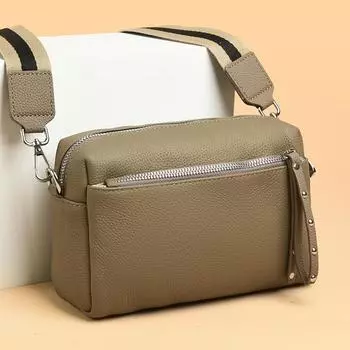 Настоящие кожаные сумки через плечо для женщин Роскошные дизайнерские повседневные женские сумки