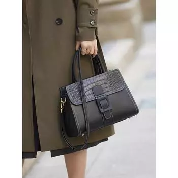 Настоящие кожаные сумки для женщин, сумки-мессенджеры с замком сверху, супермягкие кожаные женские сумки