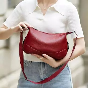 Настоящие первые кожаные женские сумки через плечо, роскошные дизайнерские сумки через плечо, женские мягкие сумки высокого качества