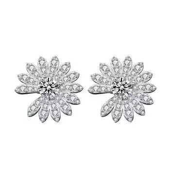 Настоящие серьги-гвоздики с муассанитом 0,5 карата, роскошные серьги-гвоздики из стерлингового серебра 925 пробы для женщин, сверкающие свадебные украшения для невесты, подарки