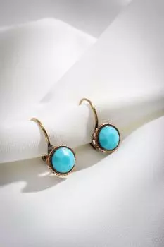 Настоящие серьги с коралловыми камнями