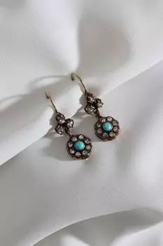 Настоящие женские серьги с камнями