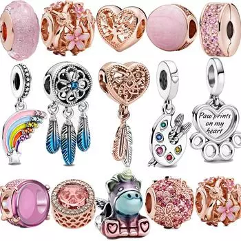 Настоящий 100% стерлингового серебра 925 пробы, красочный радужный кулон и подвеска в форме сердца «Ловец снов», модный браслет 3 мм, романтический подарок