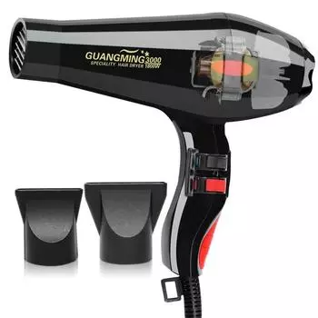 Настоящий 1800 Вт профессиональный мощный фен для волос с быстрым нагревом и регулировкой холода ионный воздушный фен для использования в парикмахерской EU