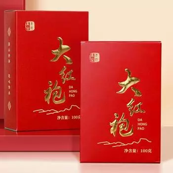 Настоящий альпийский черный чай Wuyishan Dahongpao, чай Rock Tea, 100 г
