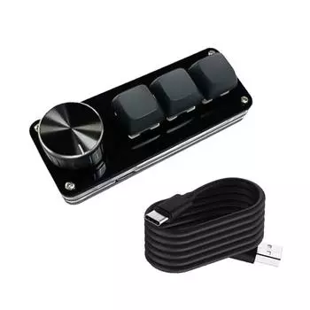 Настраиваемая макро-клавиатура с одной ручкой 3-клавишная/4-клавишная/6-клавишная/8-клавишная механическая игровая клавиатура Программируемая клавиатура A