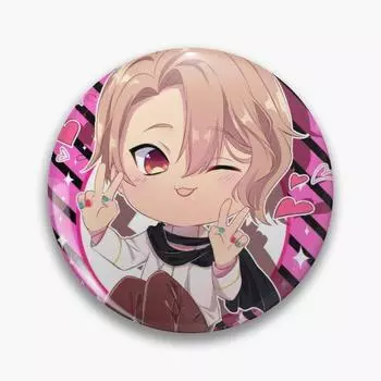 Настраиваемая мягкая пуговица на свидании «Повинуйся мне», Асмодей, забавная ювелирная одежда, женский модный металлический милый значок с героями мультфильмов для влюбленных
