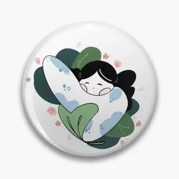 Настраиваемая мягкая пуговица с двойным сердечком, женская модная брошь, милый металлический подарок, креативный забавный декор на лацкане для воротника