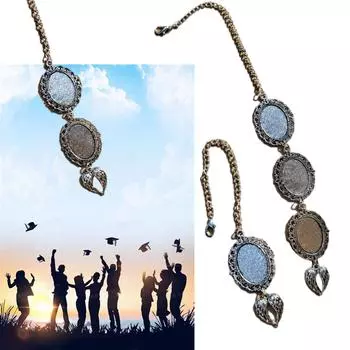 Настраиваемый кулон для выпускного фото Элегантный поднос для выпускного фото Уникальные украшения для церемонии Подарки для колледжа 1