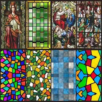 Настроить витражную пленку для окон, матовую мозаичную сетку, защиту конфиденциальности, без клея, декоративную ванную комнату, спальню, кухню, дом 40x60cm