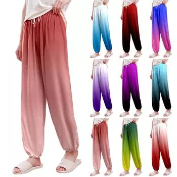 Настроить - Женские зимние однотонные брюки полной длины, длинные спортивные брюки L темно-фиолетового