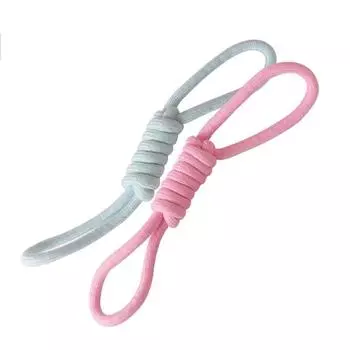 Настройка узла цвета случайным образом собака моляр чистка зубов игрушка конфетный цвет плетеный хлопковый канат 7 PCS Tuning Knot Color Randomly