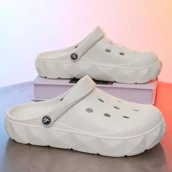 Наступая на дерьмо, чувствуя себя дырой, мужская обувь на толстой подошве, нескользящая сумка, перетаскивание головы, мягкая подошва, двойное назначение, крутые пляжные тапочки 40-41