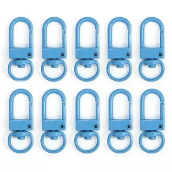 Nasukan тонкое вращающееся кольцо внутренний диаметр 8 мм синее одно касание 10 шт. металлические детали брелока фурнитура ручная работа сверкающий Punpun Maru приблизительно. [Синий] синий