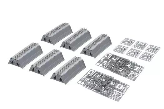 Насыпь колеи N TOMIX, большая изогнутая рельсовая надстройка 91046, принадлежности для моделей железных дорог