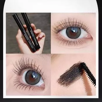 Насыщенная и тонкая тушь, густая и длинная, водостойкая и устойчивая к поту, не размазывается, стойкая грунтовка для подкручивания ресниц. 4.5g