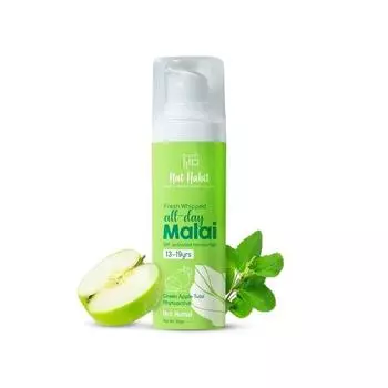 Nat Habit All Day Face Cream, Fresh Whipped Green Apple Face Malai Tulsi PhytoActive (13-19 лет, 30 г)
