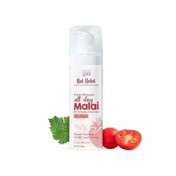 Nat Habit - Back To Natural Secrets Крем для лица Malai на каждый день с экстрактом томатов и пачулей Vit-B EC Youth Anchor All Day (20-35 лет) 30G
